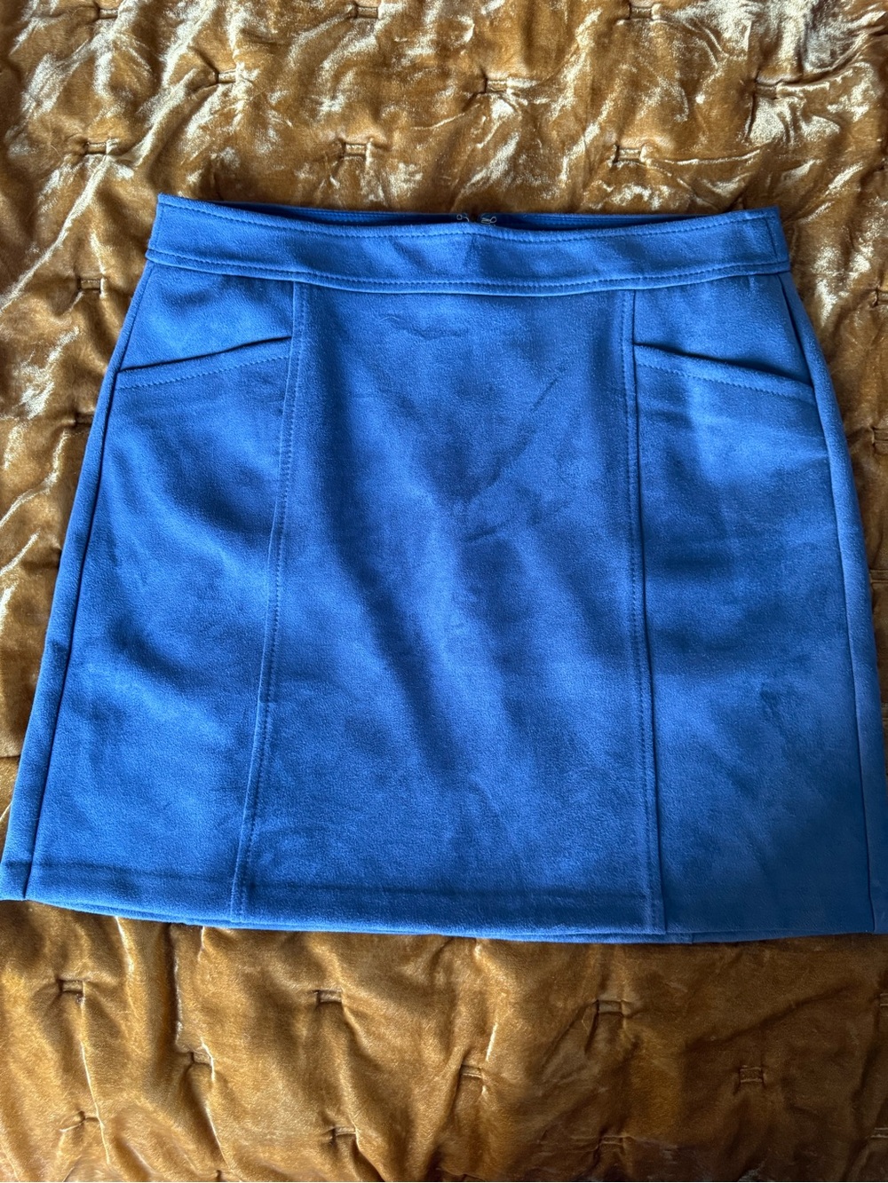 LOFT Royal Blue Structured Mini Skirt